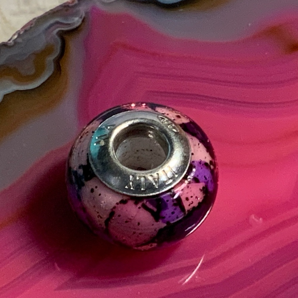 Murano Glass Sterling Silver Bead View 3